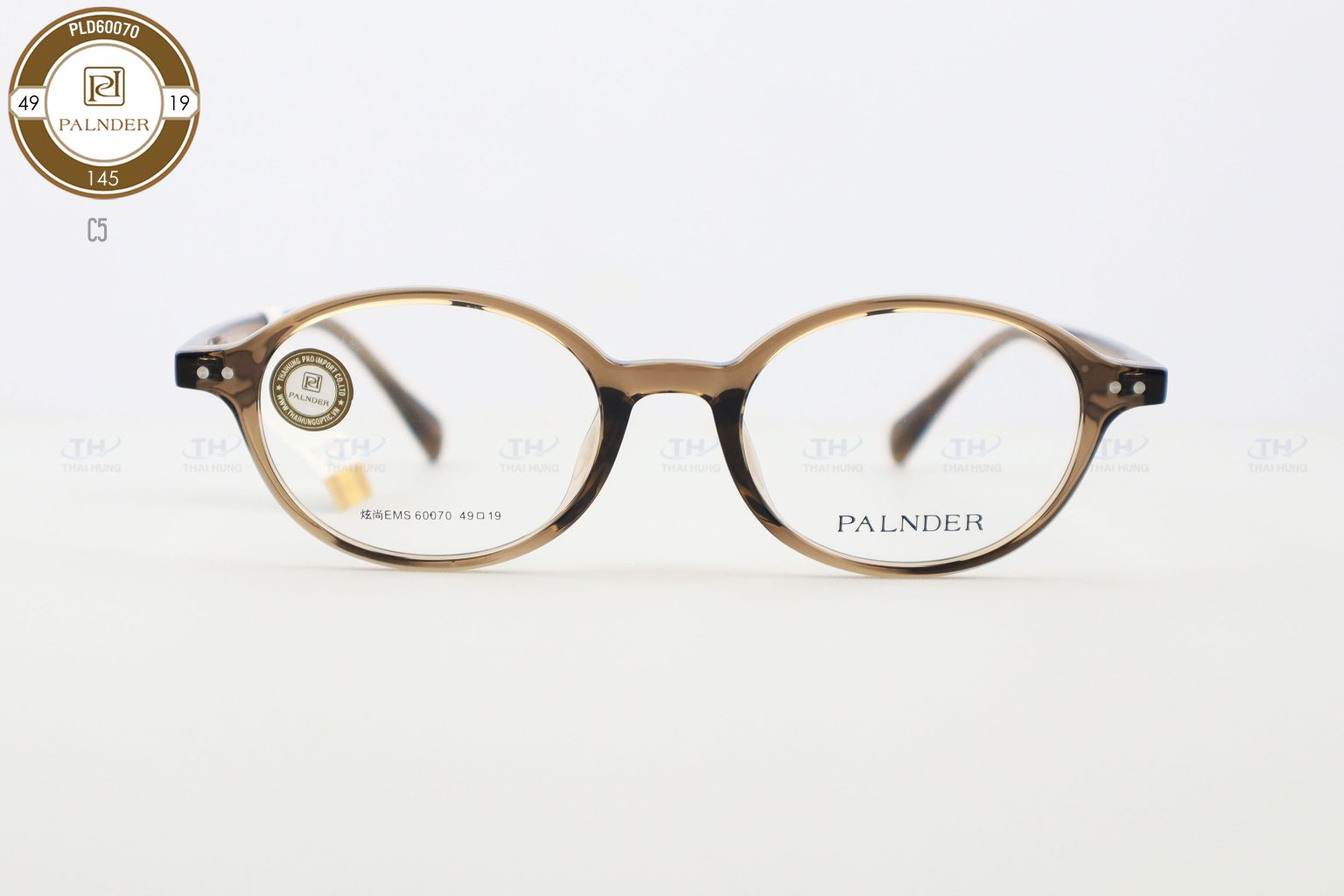 Gọng kính nhựa dẻo oval PALNDER – PLD60070